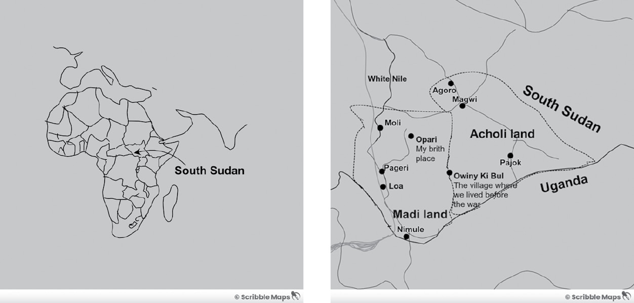Geographic position of my village (Source: Google Maps)